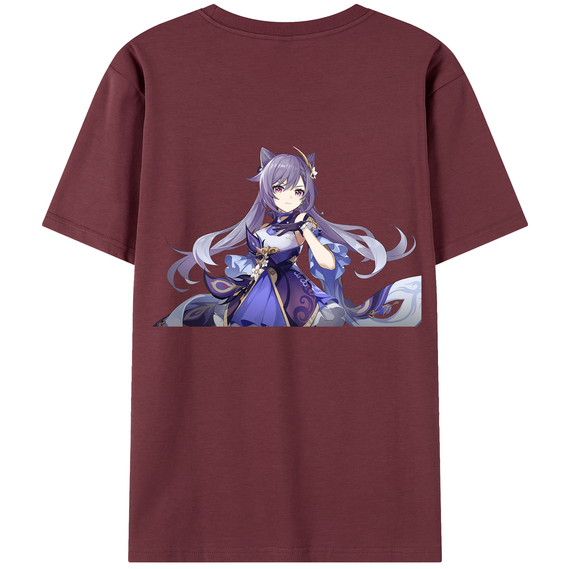 げんし神 刻晴 こくせい genshin Kokusei 綿100％半袖Tシャツ（背面プリント）